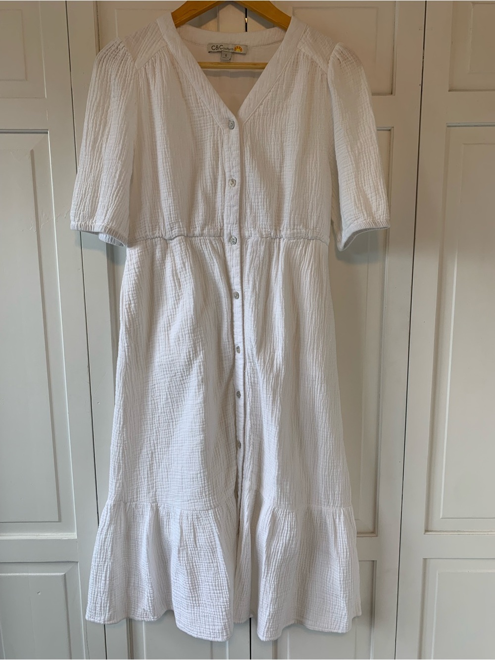 100% Cotton White Muslin Dress